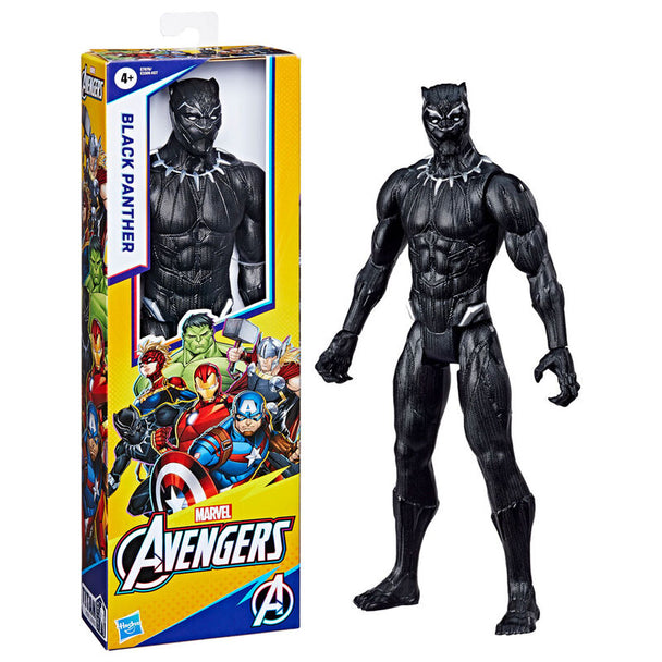 Figurine Black Panther Marvel Avengers Titan Hero de 30 cm en position dynamique avec détails précis