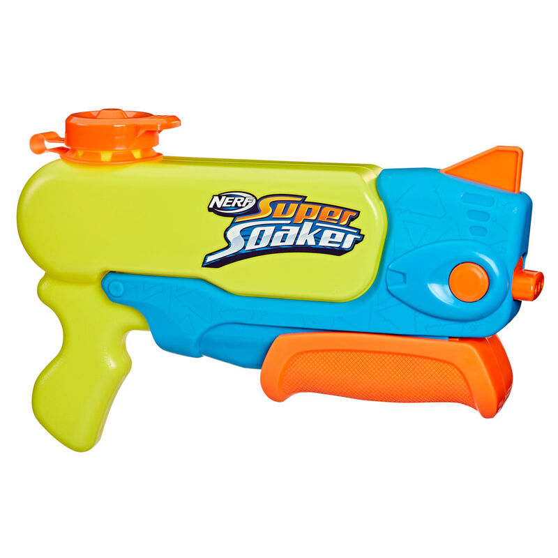 Le pistolet à eau Nerf Wave Spray Super Soaker avec sa capacité de 887ml visible