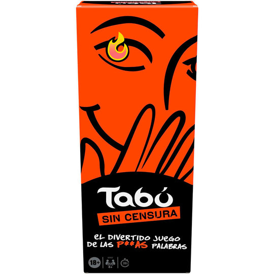 Boîte du jeu Spanish Taboo Uncensored en espagnol par HASBRO pour adultes