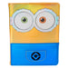 Carnet Loungefly Minions Bob en cuir vegan avec détails appliqués et fermeture métal argenté