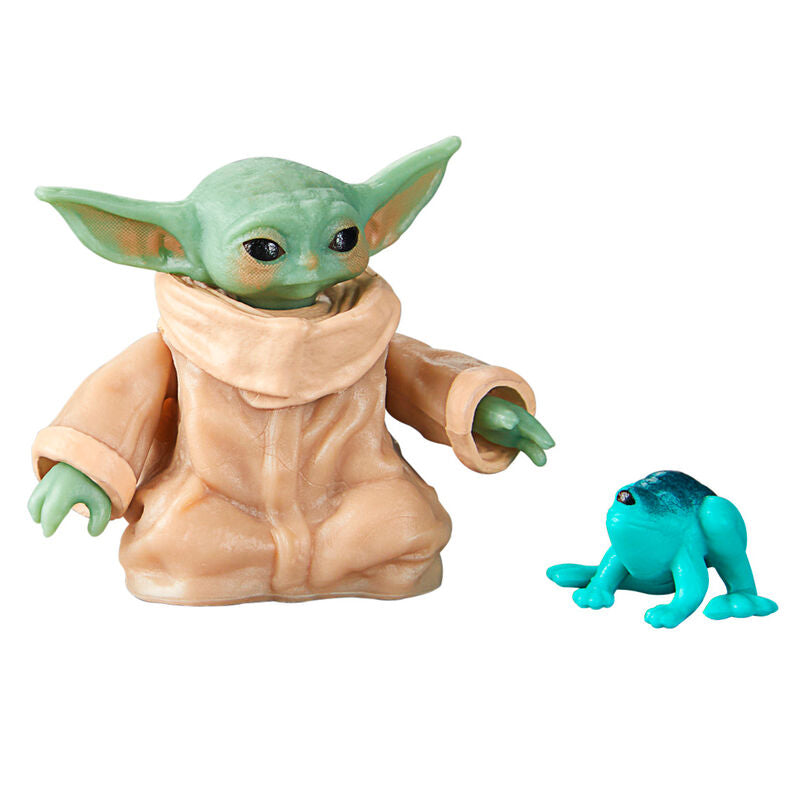 Image de la figurine Grogu tenant un accessoire emblématique de la série Star Wars
