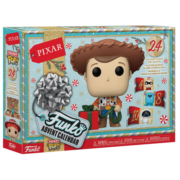 Calendrier de l'Avent Disney Pixar FUNKO avec 24 portes à ouvrir pour découvrir des figurines exclusives