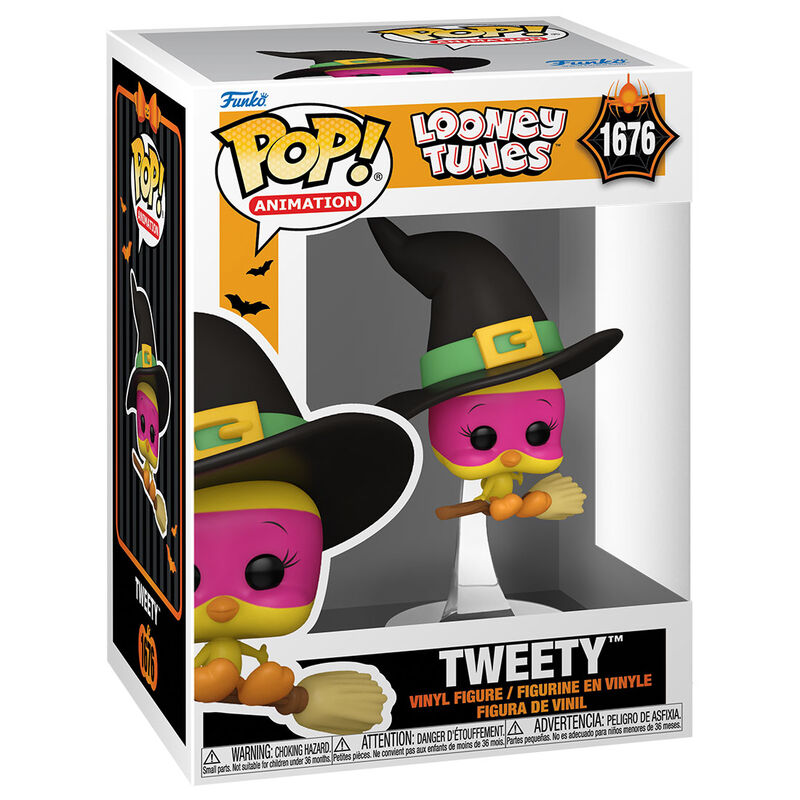 Figurine Funko POP Tweety Looney Tunes en vinyle jaune vif de 9 cm dans sa boîte cadeau originale