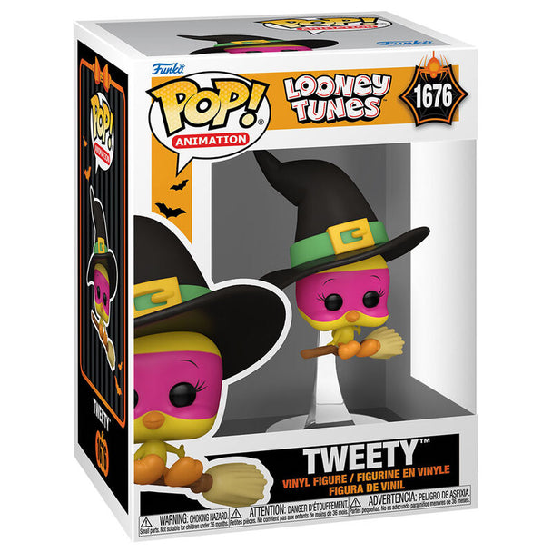 Figurine Funko POP Tweety Looney Tunes en vinyle jaune vif de 9 cm dans sa boîte cadeau originale