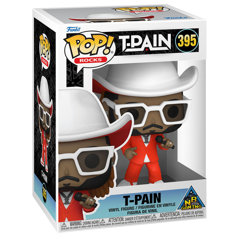 Figurine Funko POP T-Pain en vinyle de 9 cm avec détails précis et couleurs vives