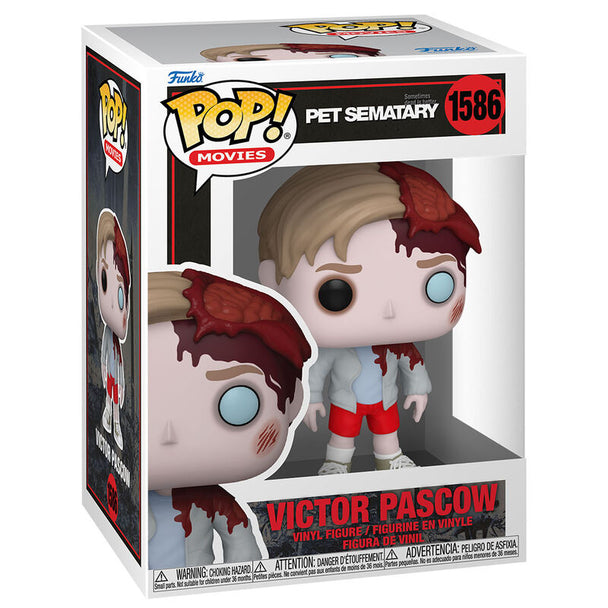 Figurine Funko POP Victor Pascow de Pet Sematary en vinyle de 9 cm dans sa boîte cadeau officielle