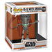 Figurine POP Deluxe IG-12 avec Grogu de la série Star Wars The Mandalorian, vue de face avec détails colorés et finition brillante FUNKO