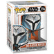 Figurine Funko POP Bo-Katan Kryze de 9 cm en vinyle, issue de Star Wars The Mandalorian, présentée dans sa boîte cadeau.