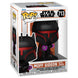 Figurine Funko POP de Moff Gideon avec armure complète de la série Star Wars The Mandalorian, vue de face