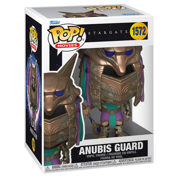 Figurine Funko POP Stargate Anubis Guard en vinyle de 9 cm dans sa boîte cadeau officielle