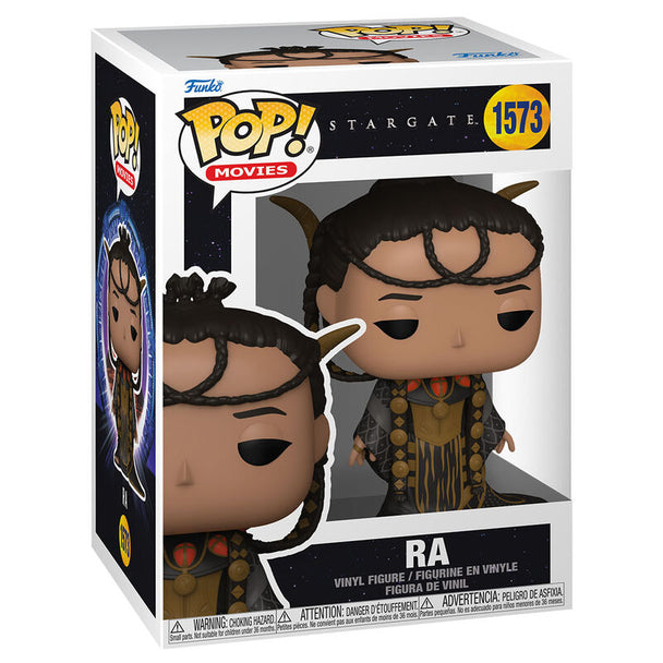 Figurine Funko POP Stargate Ra en vinyle de 9 cm avec boîte cadeau visible