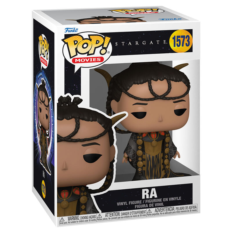 Figurine Funko POP Stargate Ra en vinyle de 9 cm avec boîte cadeau visible