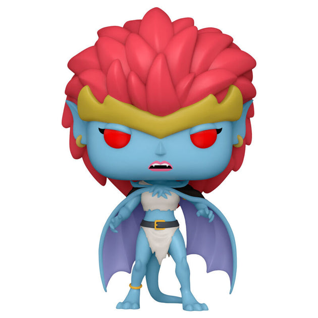 Détail de la figurine Funko POP Demona de Gargoyles, mettant en avant les couleurs et le design