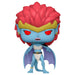 Détail de la figurine Funko POP Demona de Gargoyles, mettant en avant les couleurs et le design