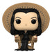 Vue rapprochée de la figurine Funko POP Morticia Addams avec ses détails soignés et son emballage collector.