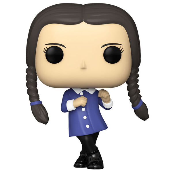 Boîte cadeau officielle Funko POP contenant la figurine de Wednesday Addams de The Addams Family