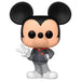 Packaging de la figurine Funko POP Mickey Mouse Disney montrant le design de la boîte et la figurine à l'intérieur