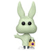Vue rapprochée de la figurine Funko POP Bugs Bunny Looney Tunes montrant les détails du personnage en vinyle