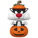 Vue rapprochée de la figurine Funko POP Sylvester avec détails précis et couleurs vives