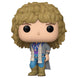 Vue rapprochée de la figurine Funko POP Jon Bon Jovi 1980 montrant les détails du visage et du costume