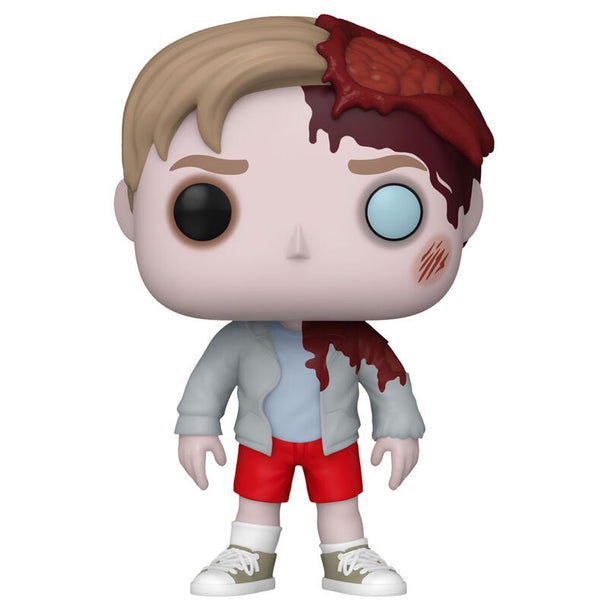 Vue rapprochée de la figurine Funko POP Victor Pascow avec détails précis du visage et costume