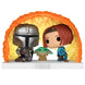 Vue latérale de la figurine POP Grogu Force Barrier de The Mandalorian, collectible officiel FUNKO
