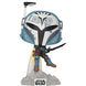 Vue rapprochée de la figurine Funko POP Bo-Katan Kryze avec détails précis du casque et armure, édition officielle Star Wars.