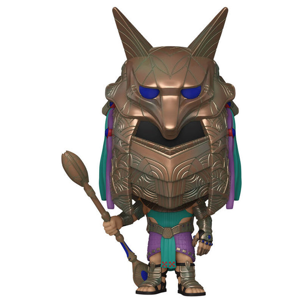 Vue détaillée de la figurine Funko POP Stargate Anubis Guard montrant le design et les couleurs précises