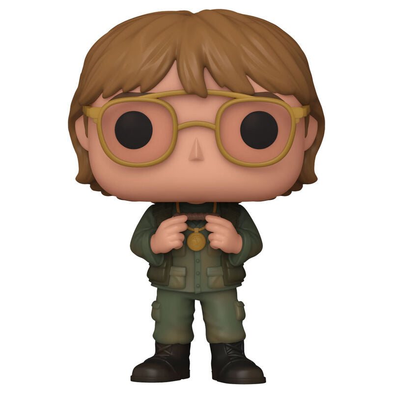 Vue rapprochée de la figurine Funko POP Stargate Daniel Jackson avec détails précis et couleurs vives