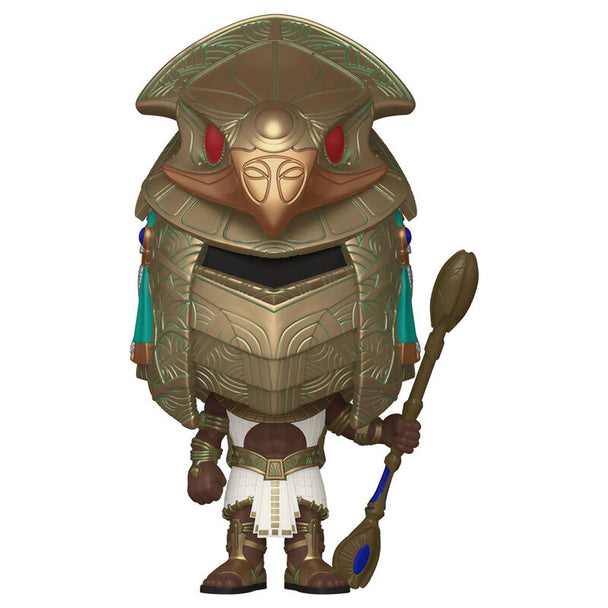 Détail de la figurine Funko POP Horus Guard Stargate montrant les couleurs et les finitions précises