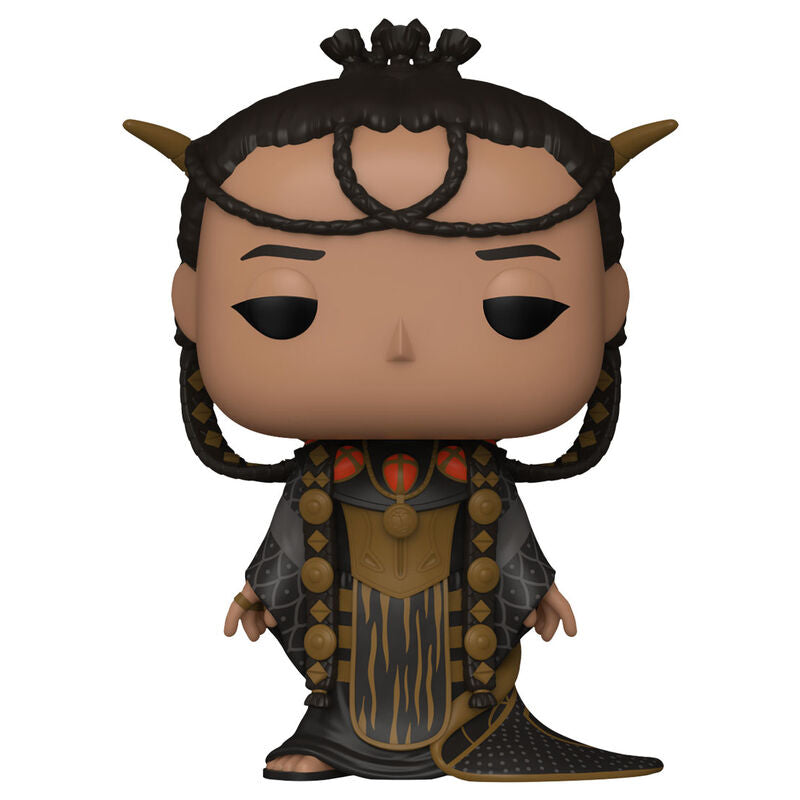 Vue rapprochée de la figurine Funko POP Stargate Ra montrant les détails du personnage