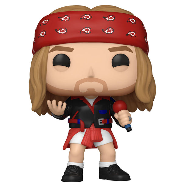 Vue rapprochée de la figurine Funko POP AXL Rose édition Chase avec détails précis et couleurs vives
