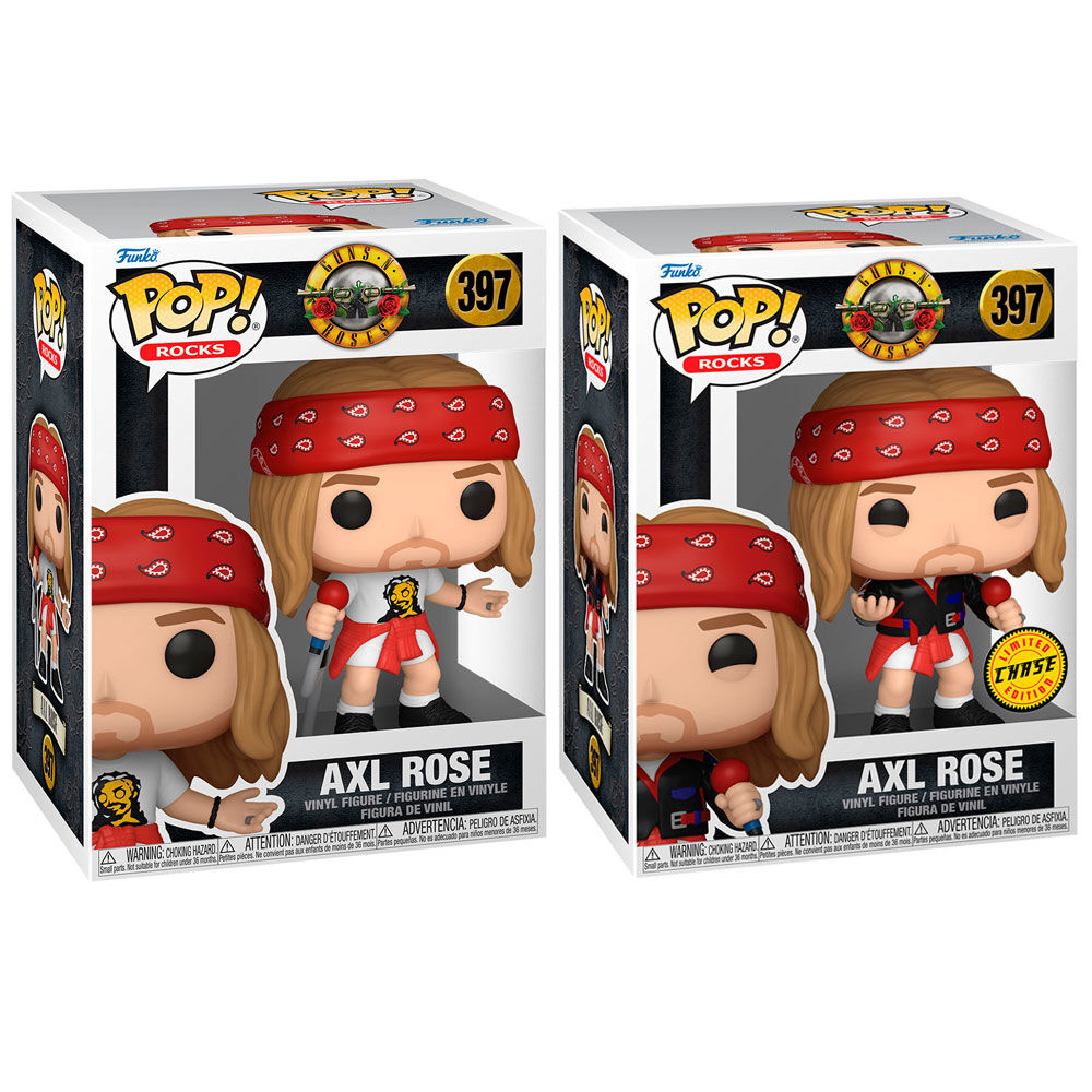 Figurine Funko POP AXL Rose de Guns N' Roses en vinyle de 9 cm avec détails réalistes