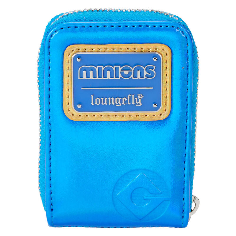Image montrant la doublure intérieure coordonnée et les détails imprimés du portefeuille Minions