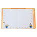 Détail du cuir vegan texturé et des éléments en PVC transparent sur le journal Loungefly Minions