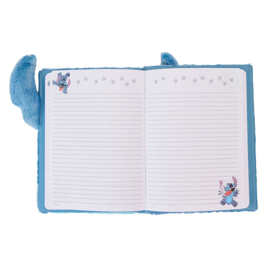 Bloc-notes intérieur du carnet Stitch Loungefly avec 150 pages illustrées de personnages Disney