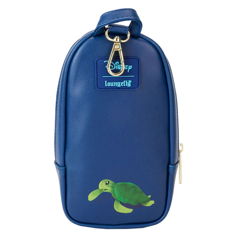 Photo montrant la doublure intérieure imprimée coordonnée de la trousse Stitch Camping Cuties
