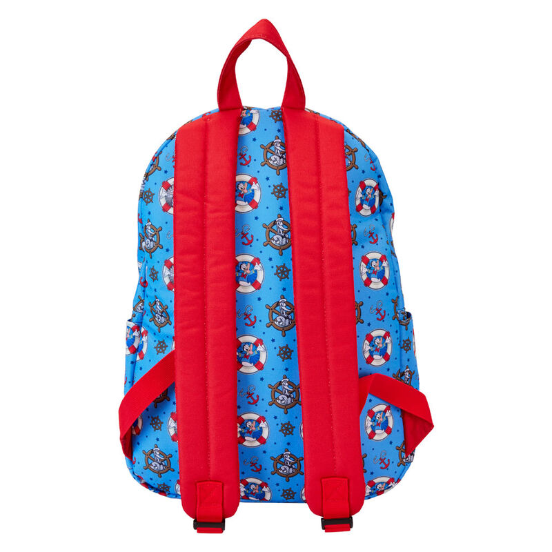 Intérieur du sac à dos Loungefly avec doublure assortie et espace de rangement