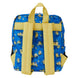 Vue arrière du sac à dos Loungefly Minions montrant les bretelles ajustables et rembourrées
