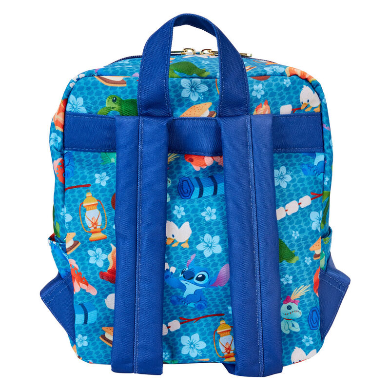 Intérieur du sac à dos Loungefly avec doublure coordonnée et espace de rangement compact