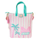 Intérieur du sac avec doublure coordonnée et porte-monnaie détachable visible