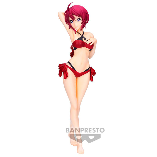Figurine Gundam Freedom Lunamaria Hawke de 22 cm vue de face avec détails brillants