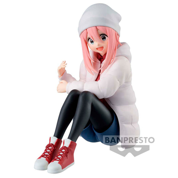 Figurine Nadeshiko Kagamihara de Laid-Back Camp Saison 3 vue de face avec détails colorés