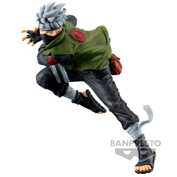 Figurine Banpresto Hatake Kakashi de Naruto Shippuden vue de face, 13 cm