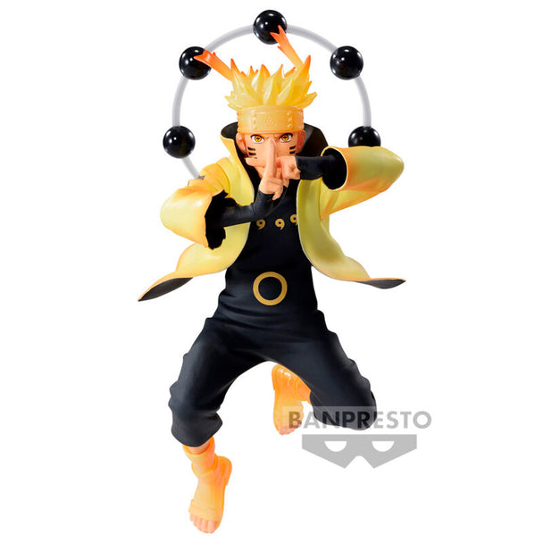 Figurine Naruto Uzumaki Vibration Stars 14cm en position dynamique avec son bandeau frontal