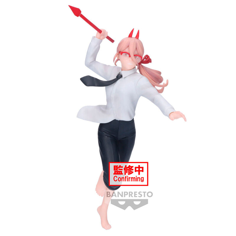 Figurine Chainsaw Man Powers III Vibration Stars de 15cm vue de face avec détails précis