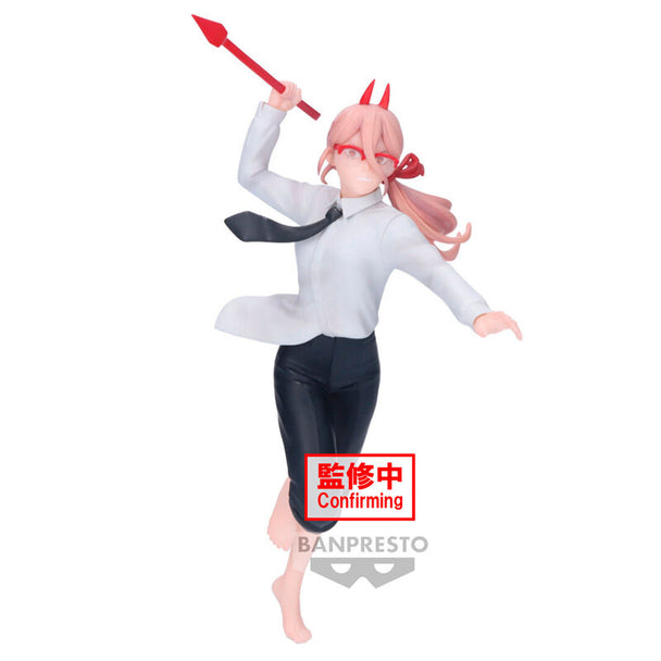 Figurine Chainsaw Man Powers III Vibration Stars de 15cm vue de face avec détails précis