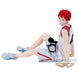 Figurine Seijuro Akashi de Kurokos Basketball posée sur une surface blanche, vue de face