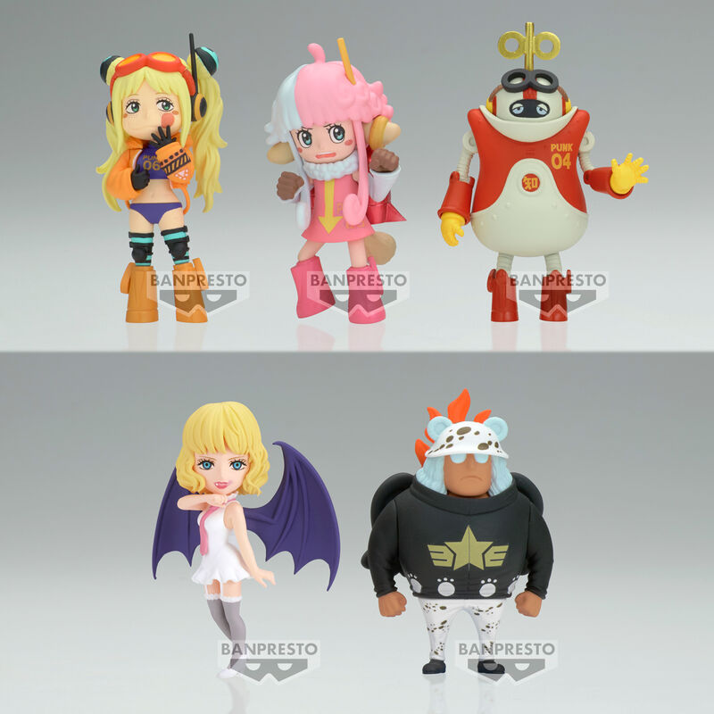 Profil gauche de la figurine BANPRESTO One Piece Egghead 5 montrant la posture dynamique
