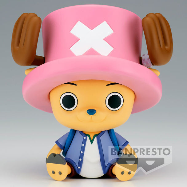 Profil gauche de la figurine Chopper Arabasta Sofvmates montrant la qualité BANPRESTO